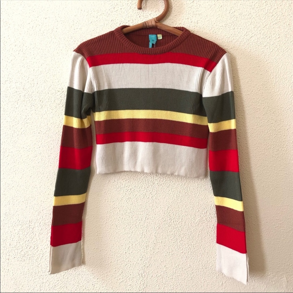 Anthropologie Farm Rio Striped Sweater M